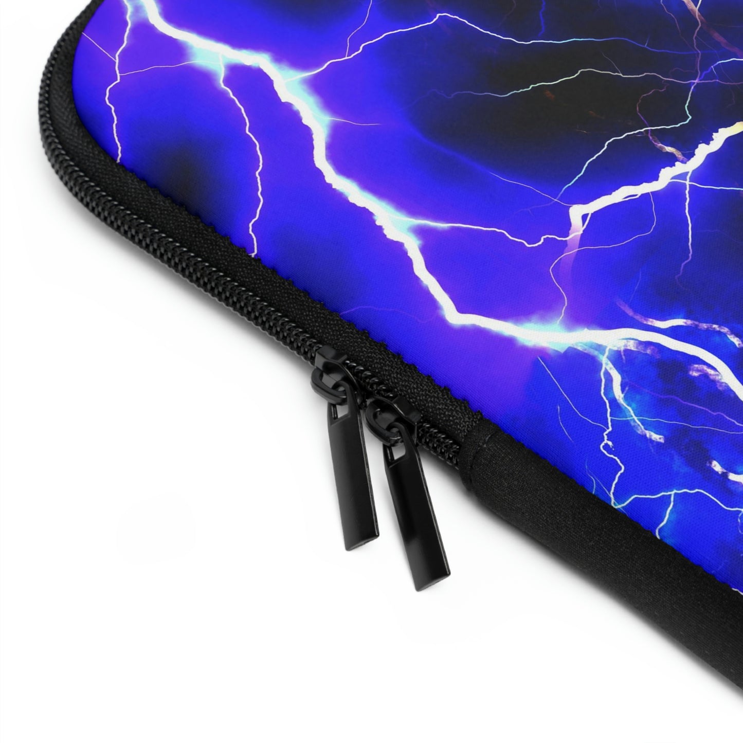 Blue Lightning Pattern Laptop Sleeve