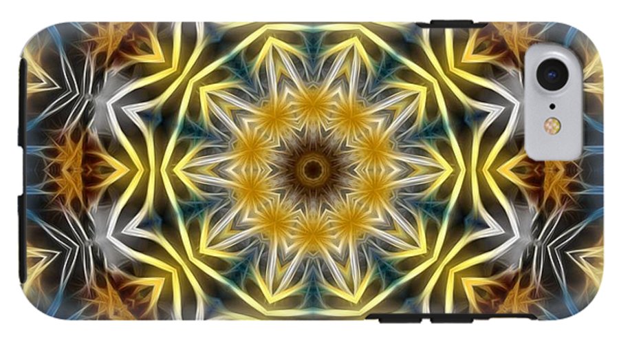 Abstract Daisies Kaleidoscope - Phone Case