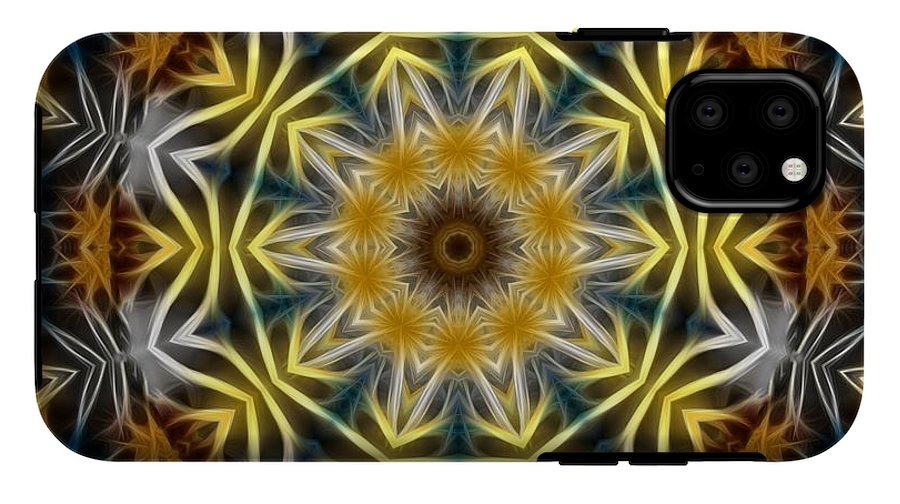 Abstract Daisies Kaleidoscope - Phone Case