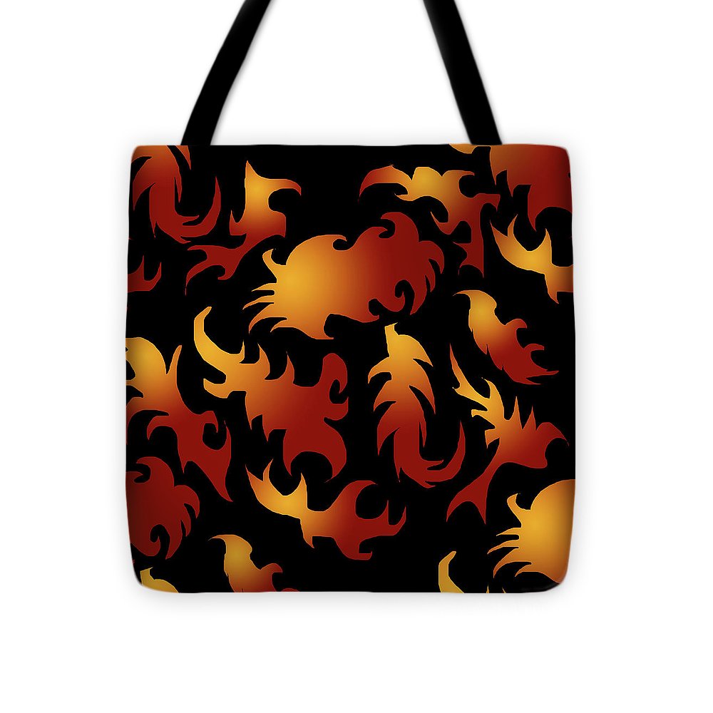 Abstract Flames Pattern - Tote Bag