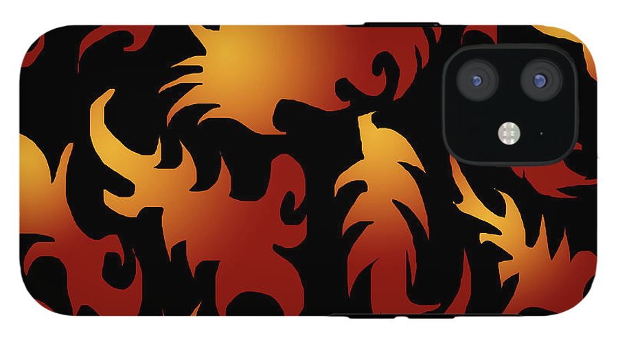 Abstract Flames Pattern - Phone Case