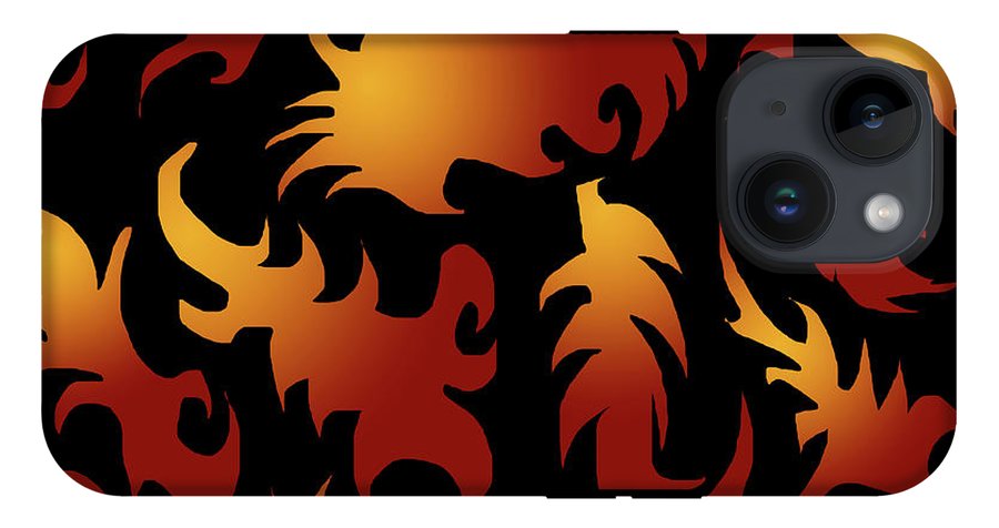 Abstract Flames Pattern - Phone Case