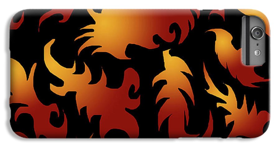 Abstract Flames Pattern - Phone Case