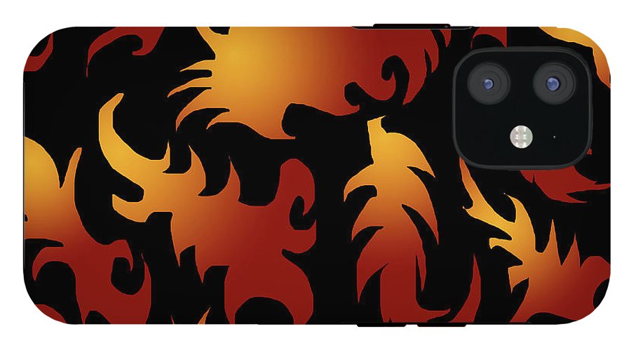 Abstract Flames Pattern - Phone Case