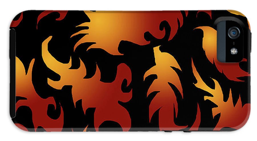 Abstract Flames Pattern - Phone Case