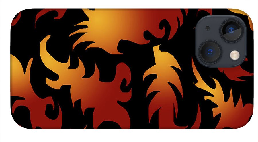 Abstract Flames Pattern - Phone Case