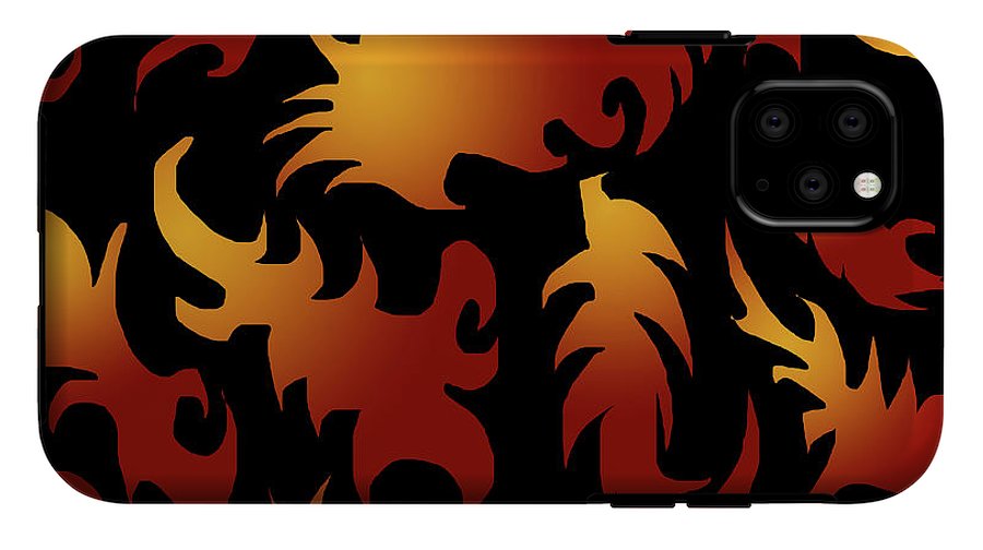 Abstract Flames Pattern - Phone Case