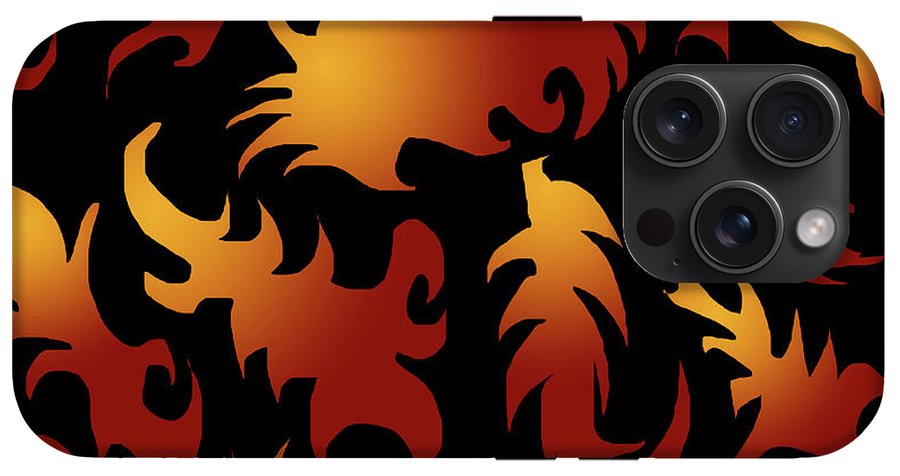 Abstract Flames Pattern - Phone Case