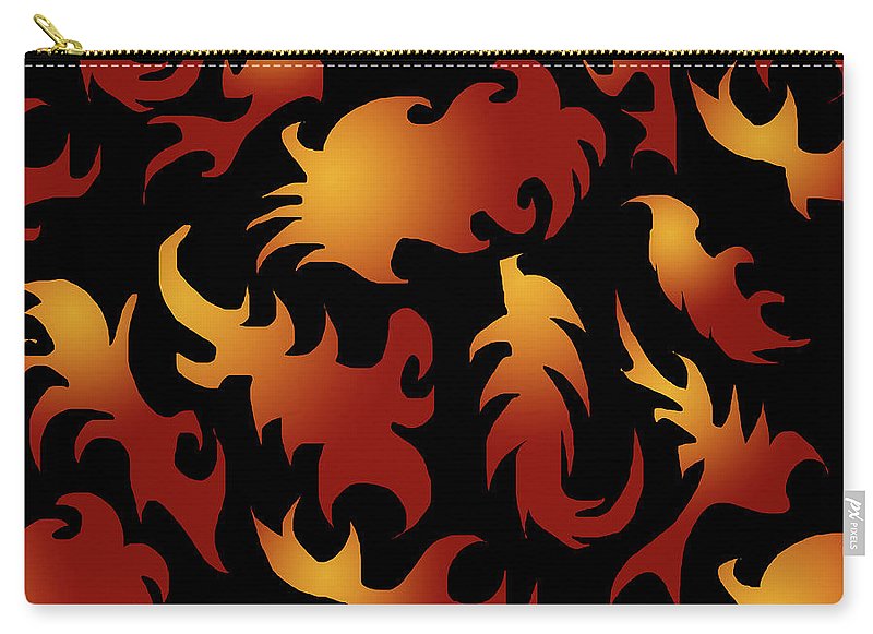 Abstract Flames Pattern - Carry-All Pouch