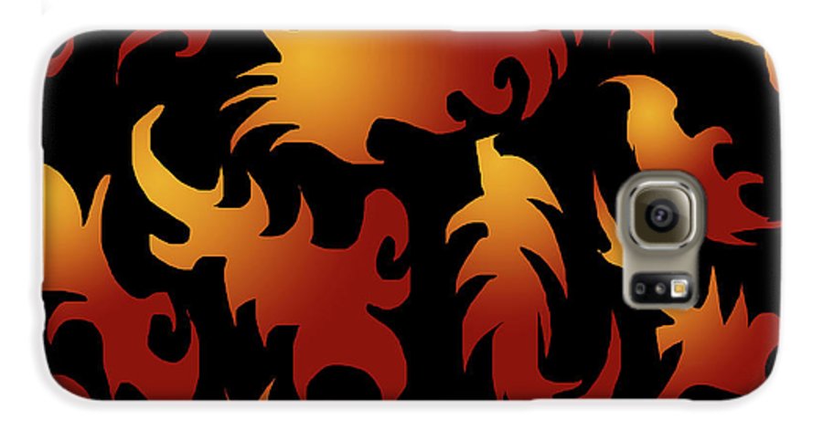 Abstract Flames Pattern - Phone Case