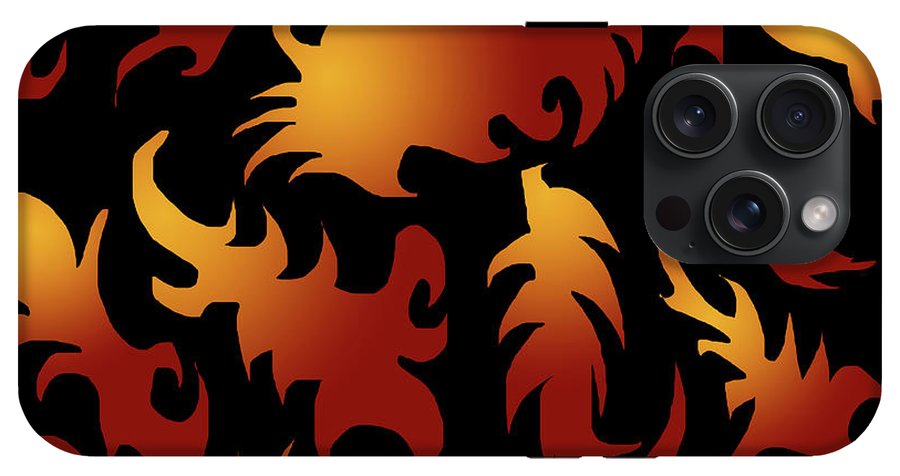 Abstract Flames Pattern - Phone Case