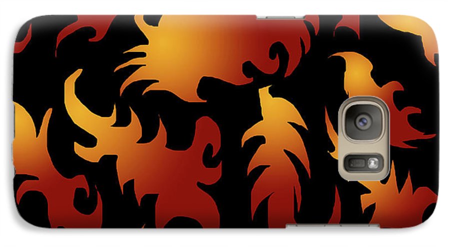 Abstract Flames Pattern - Phone Case