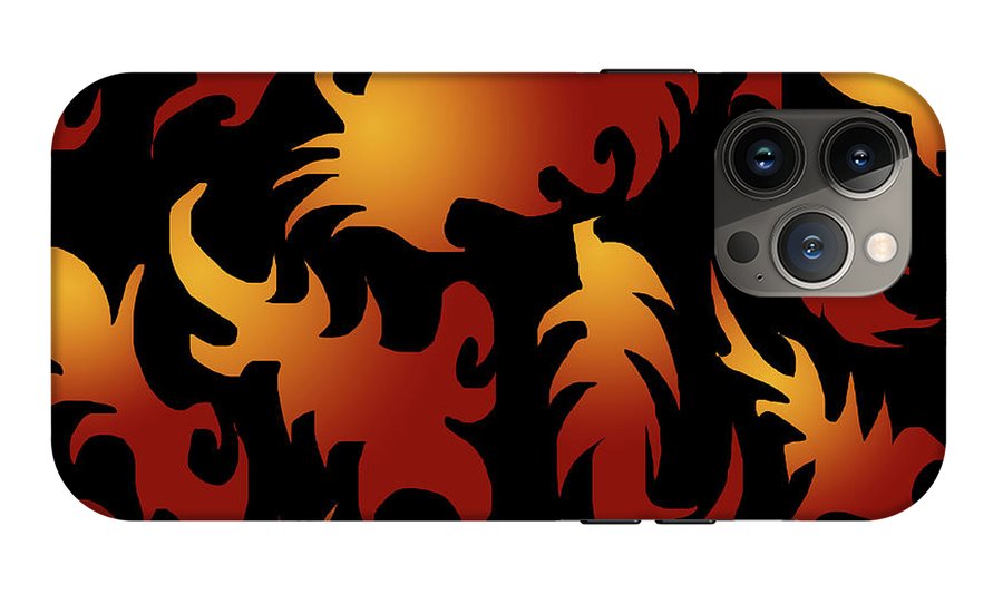 Abstract Flames Pattern - Phone Case