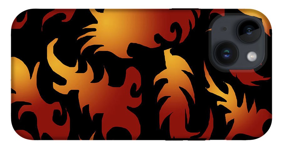 Abstract Flames Pattern - Phone Case