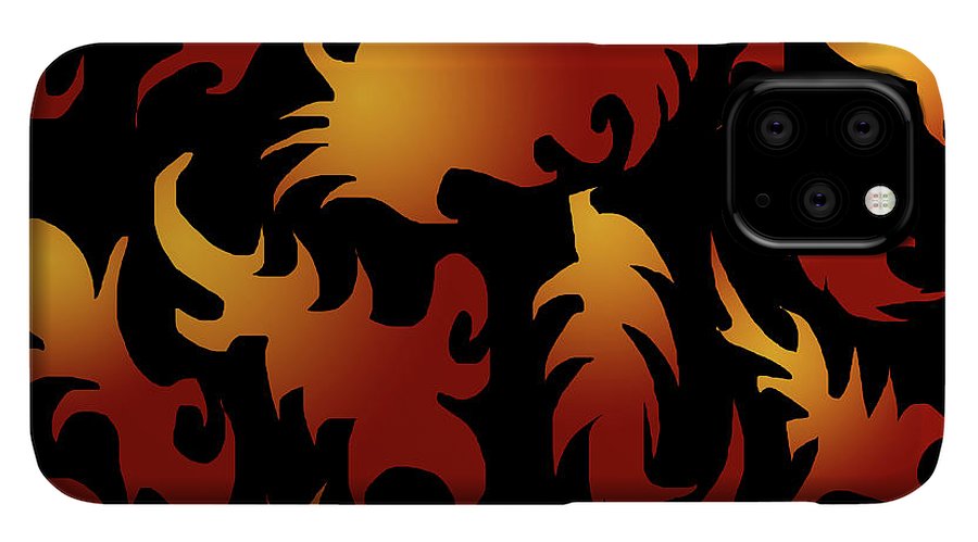 Abstract Flames Pattern - Phone Case