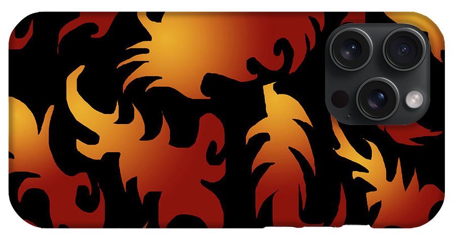 Abstract Flames Pattern - Phone Case