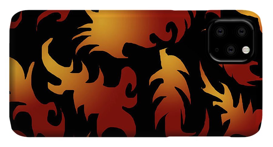 Abstract Flames Pattern - Phone Case