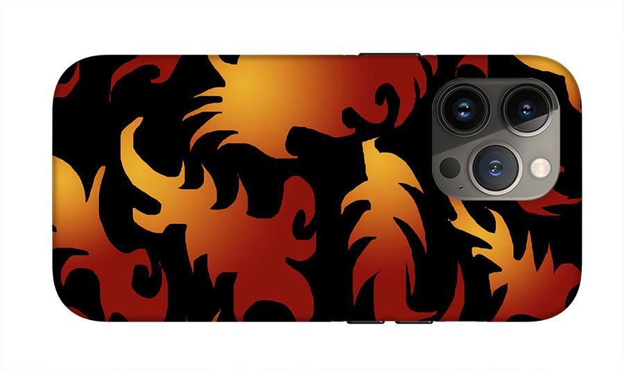 Abstract Flames Pattern - Phone Case