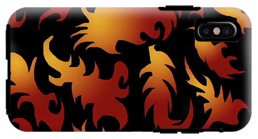 Abstract Flames Pattern - Phone Case