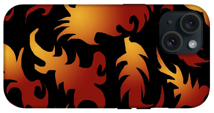 Abstract Flames Pattern - Phone Case