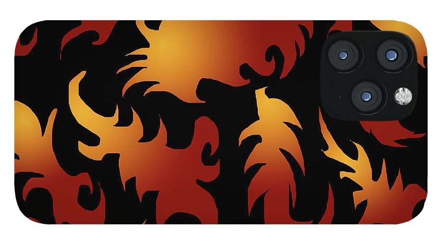 Abstract Flames Pattern - Phone Case