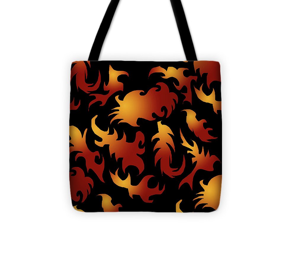 Abstract Flames Pattern - Tote Bag