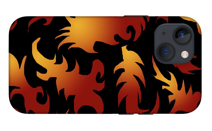 Abstract Flames Pattern - Phone Case