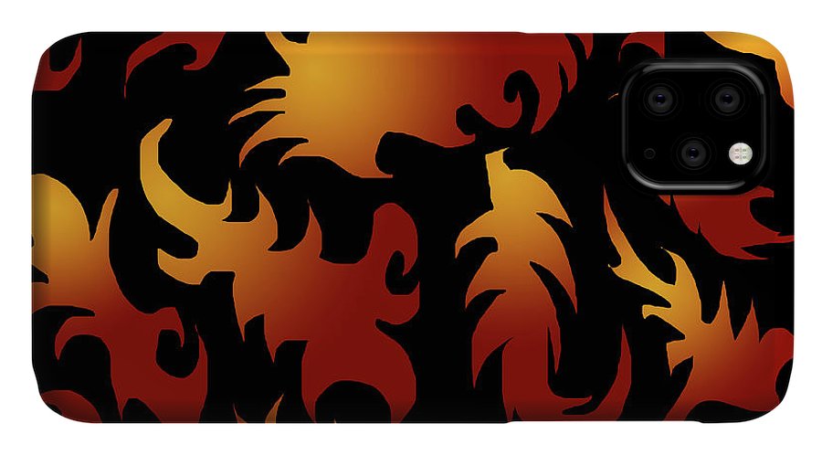 Abstract Flames Pattern - Phone Case