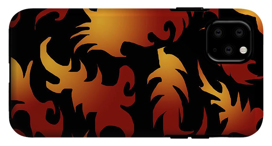 Abstract Flames Pattern - Phone Case