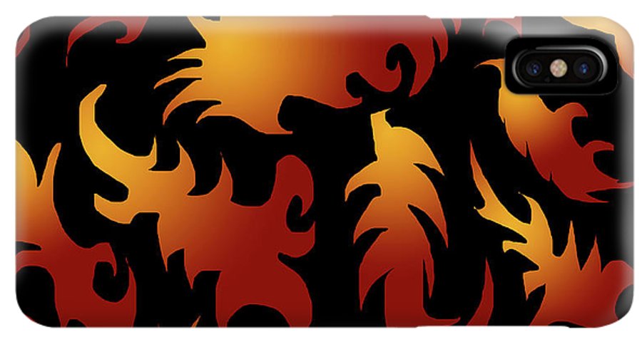 Abstract Flames Pattern - Phone Case