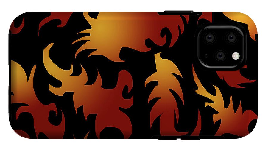 Abstract Flames Pattern - Phone Case