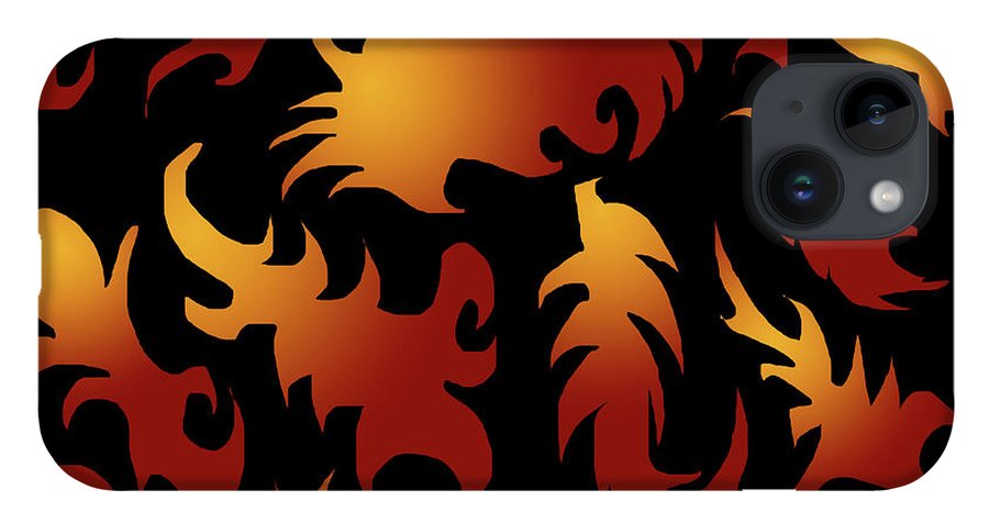 Abstract Flames Pattern - Phone Case