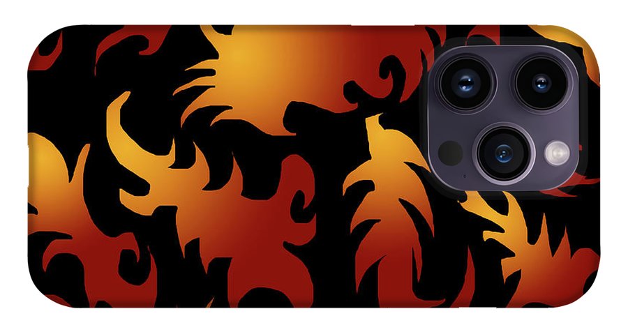 Abstract Flames Pattern - Phone Case