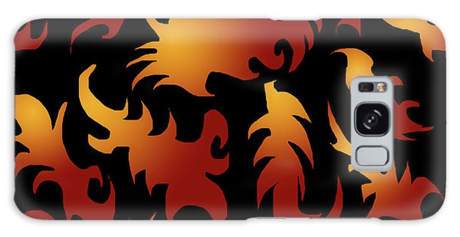 Abstract Flames Pattern - Phone Case