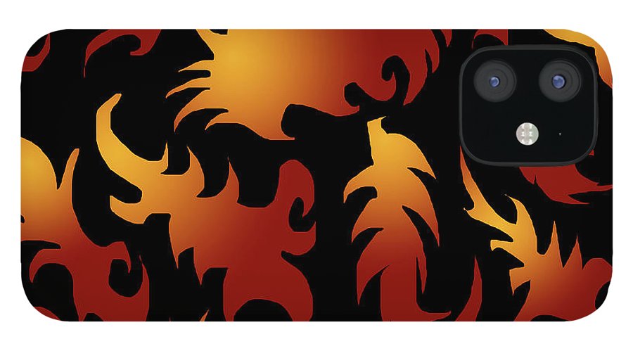 Abstract Flames Pattern - Phone Case