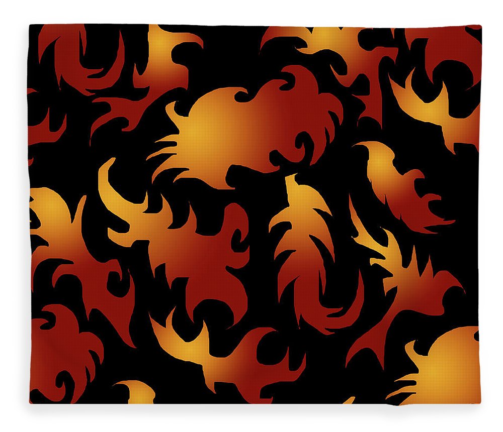 Abstract Flames Pattern - Blanket