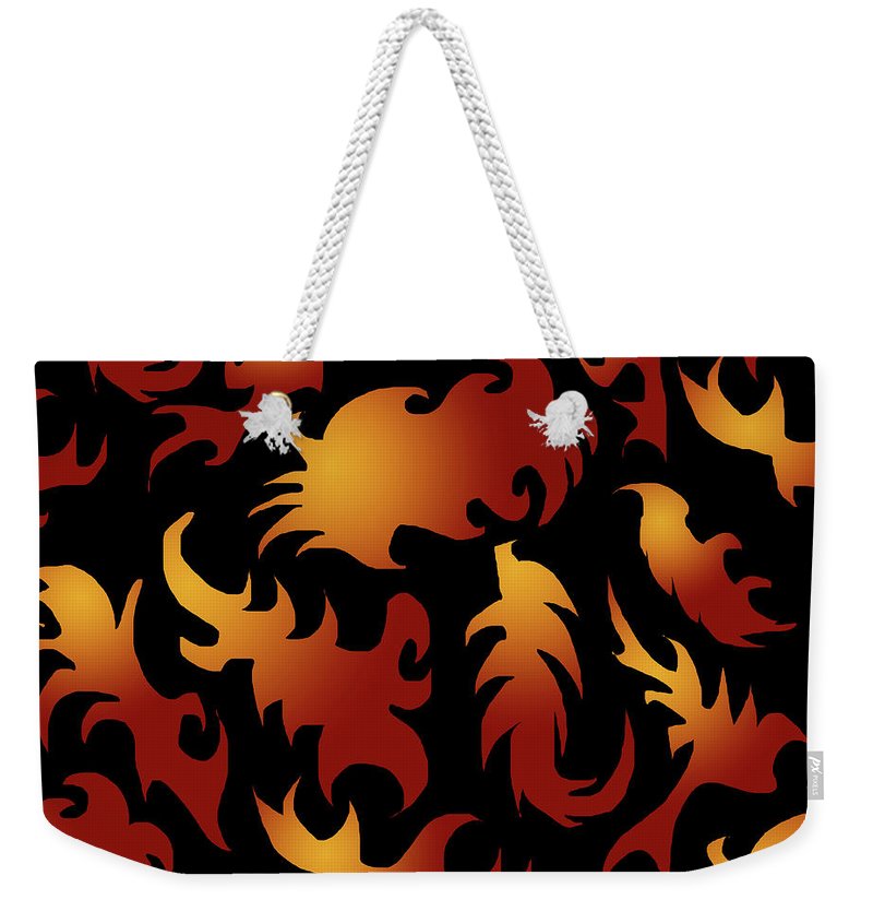 Abstract Flames Pattern - Weekender Tote Bag