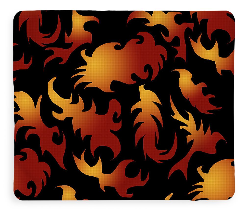 Abstract Flames Pattern - Blanket