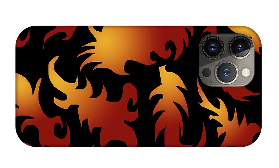 Abstract Flames Pattern - Phone Case