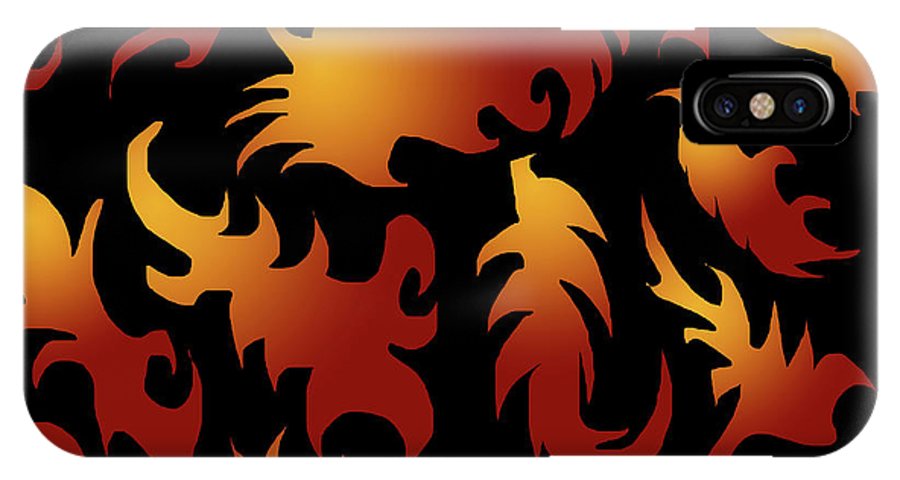 Abstract Flames Pattern - Phone Case