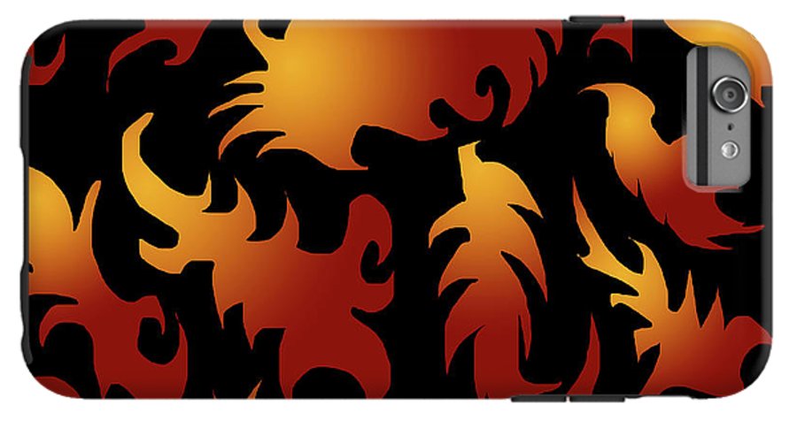 Abstract Flames Pattern - Phone Case