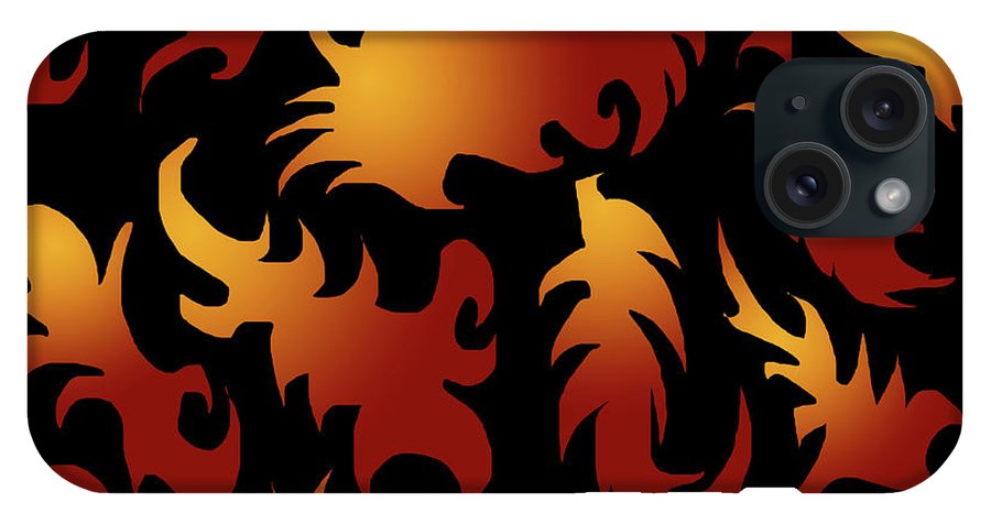 Abstract Flames Pattern - Phone Case