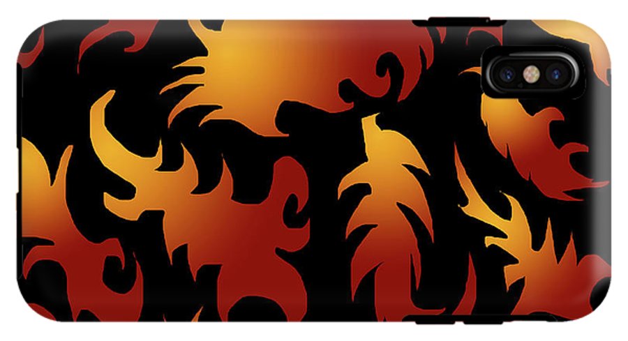 Abstract Flames Pattern - Phone Case