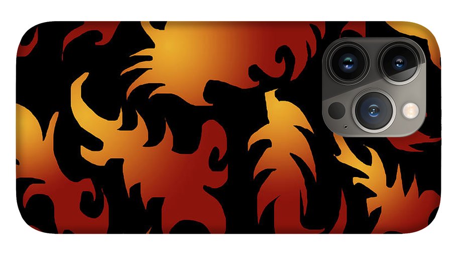 Abstract Flames Pattern - Phone Case