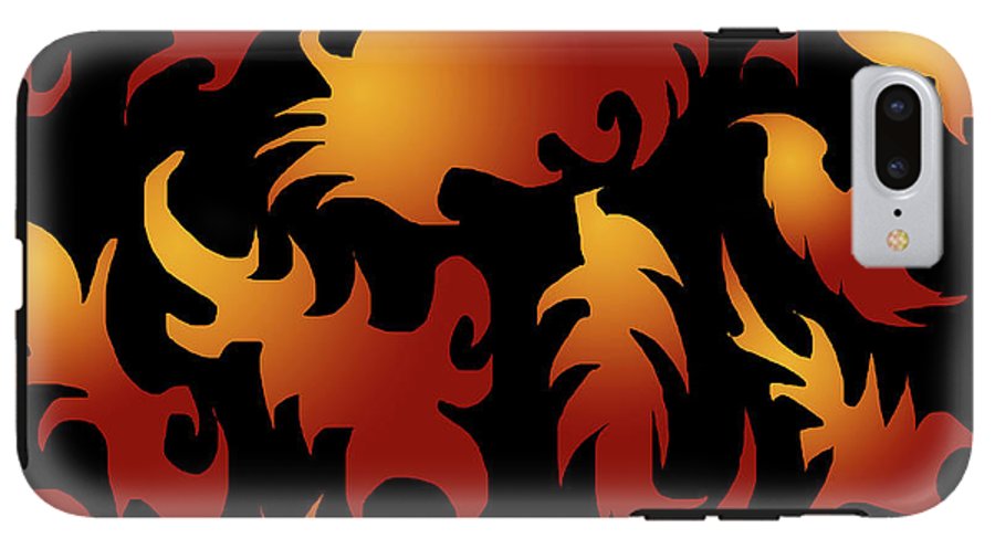 Abstract Flames Pattern - Phone Case