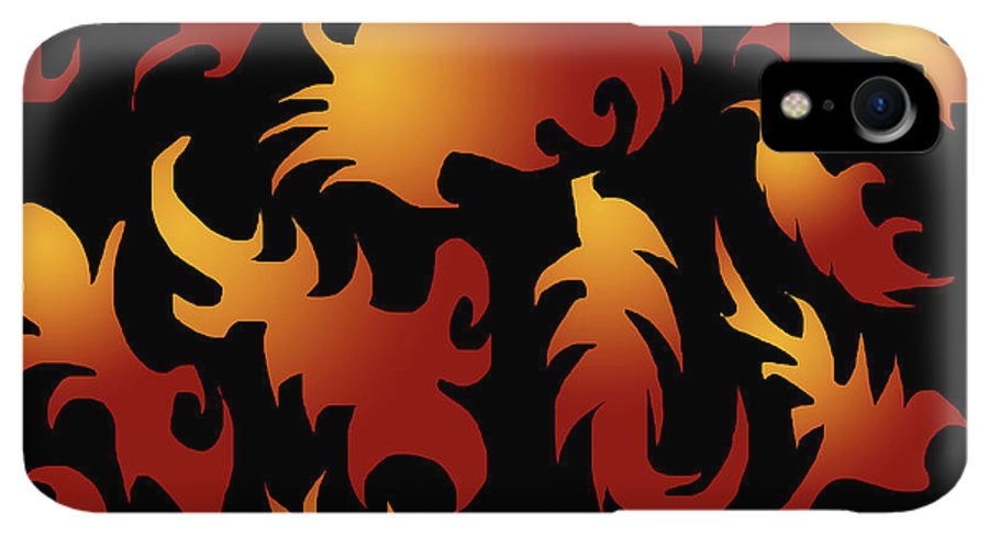 Abstract Flames Pattern - Phone Case