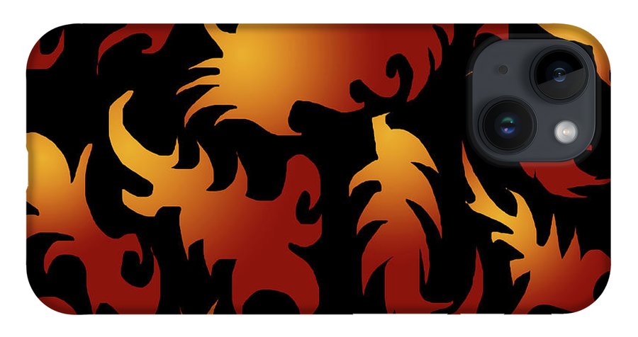 Abstract Flames Pattern - Phone Case