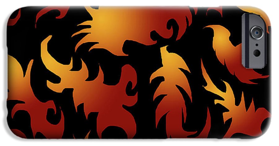 Abstract Flames Pattern - Phone Case