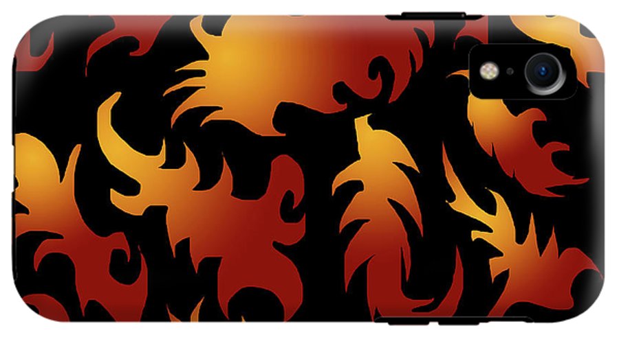 Abstract Flames Pattern - Phone Case