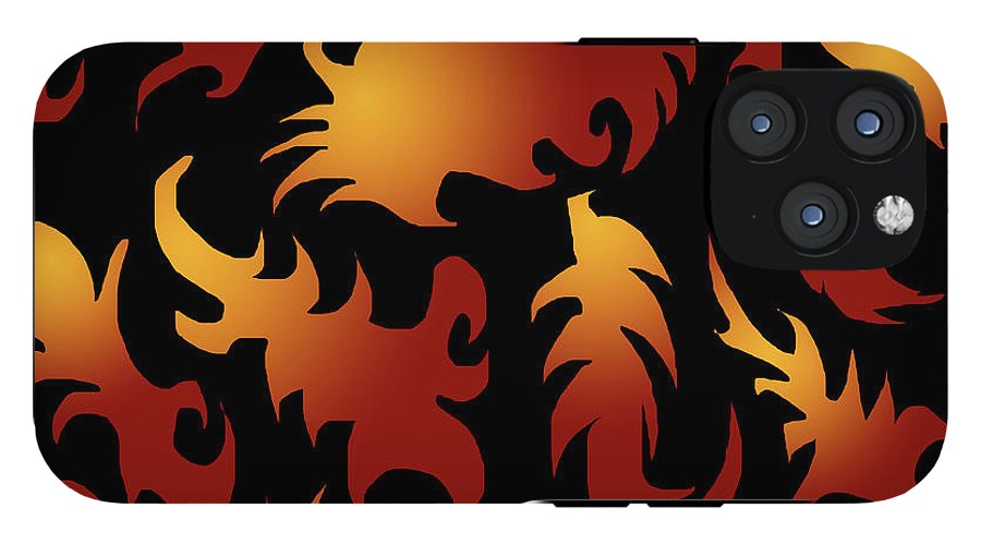 Abstract Flames Pattern - Phone Case